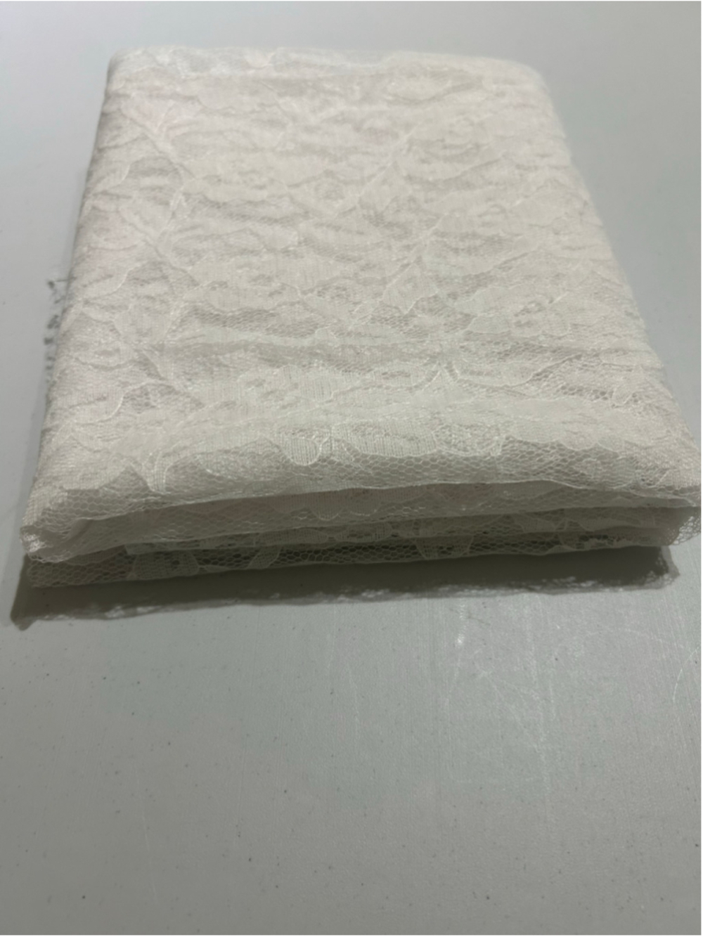 🔥3 for $40🔥 Fabric: 1 Yard 10” White Lace Fabric